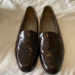 BRUNO MAGLI MADE IN ITALY. DARK BROWN LOAFER 11.5M.  08820. Previously worn
